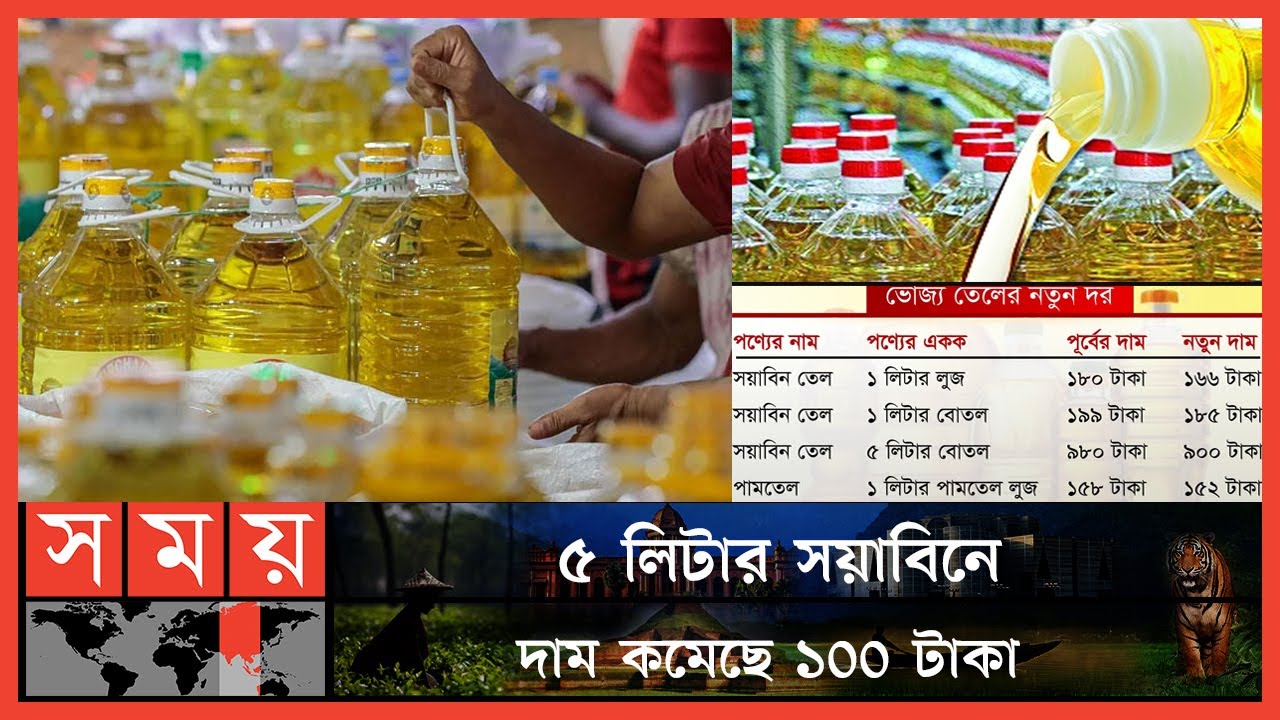 ভোজ্যতেলের বাজারে স্বস্তি! | Soybean Oil Price | Soybean Oil Market Price | Somoy TV
