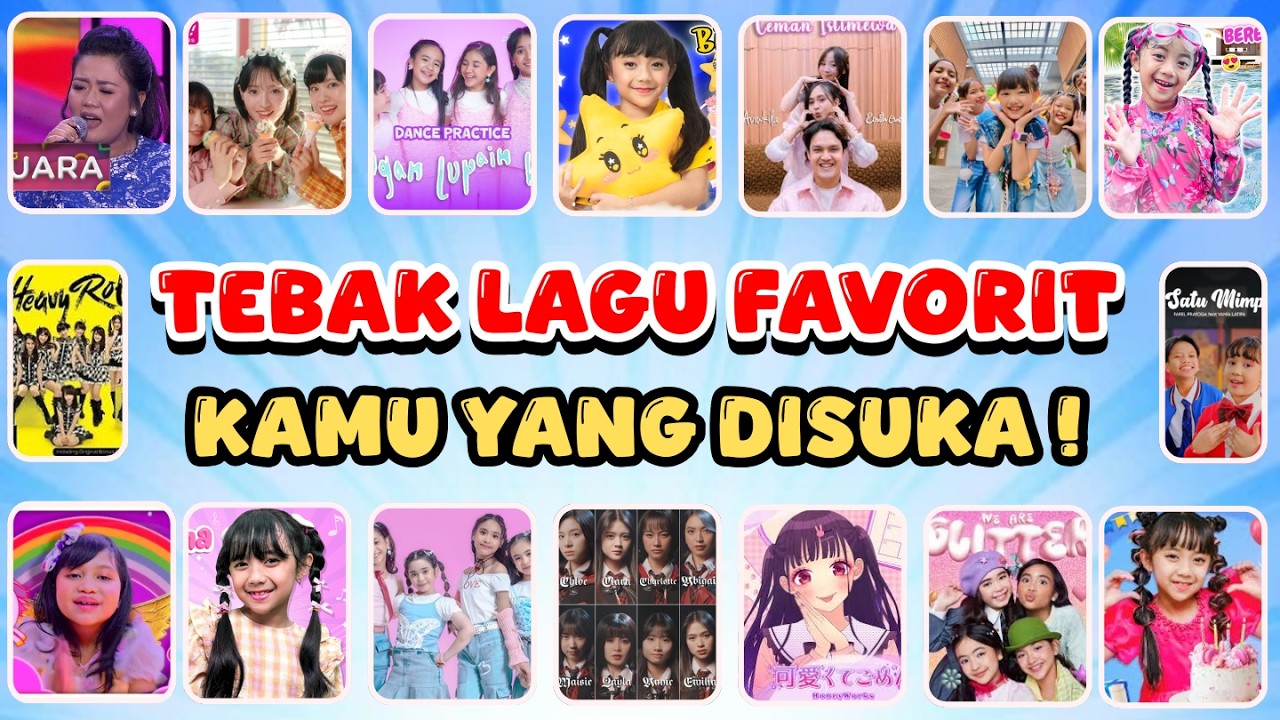 TEBAK LAGU FAVORIT, LAGU YANG KAMU SUKAI !! ❤️😁⁉️🦋Evelyn Samantha, Aiscream, Glitter.