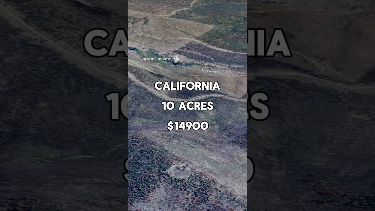 10 acres in Northern California for $14,900. 
