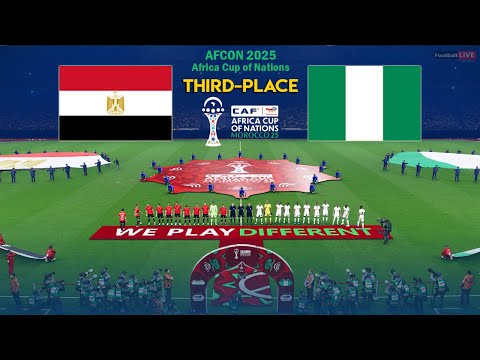 Egypt Vs Nigeria Third Place Africa Cup Of Nations 2025 Full Match All Goals Simulation PES 
