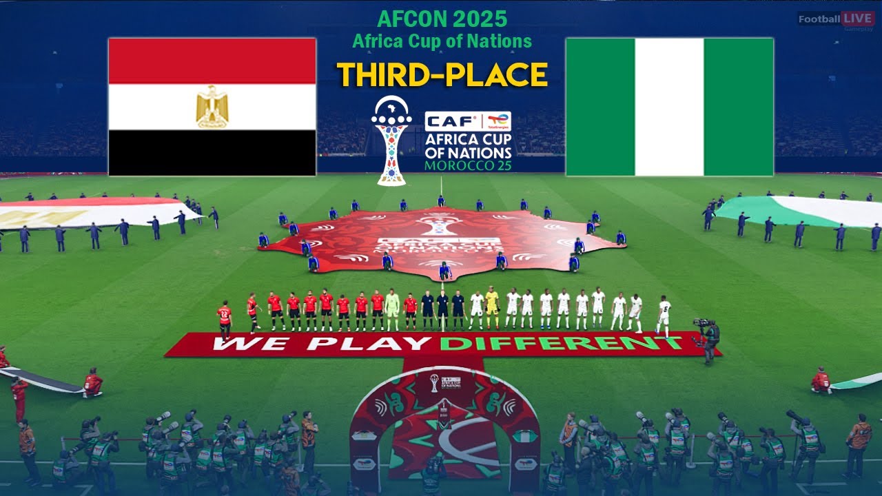 Egypt vs Nigeria - Third Place Africa Cup of Nations 2025 | Full Match All Goals | Simulation PES
