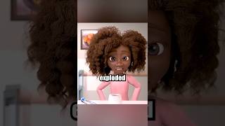 The Girl and Her Frizzy Hair…#trending #animation