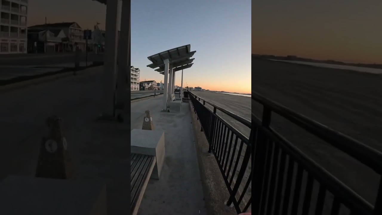 POV you run a Hampton Beach sunrise