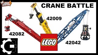 LEGO Technic CRANES Competition 42009 vs 42082 vs 42042