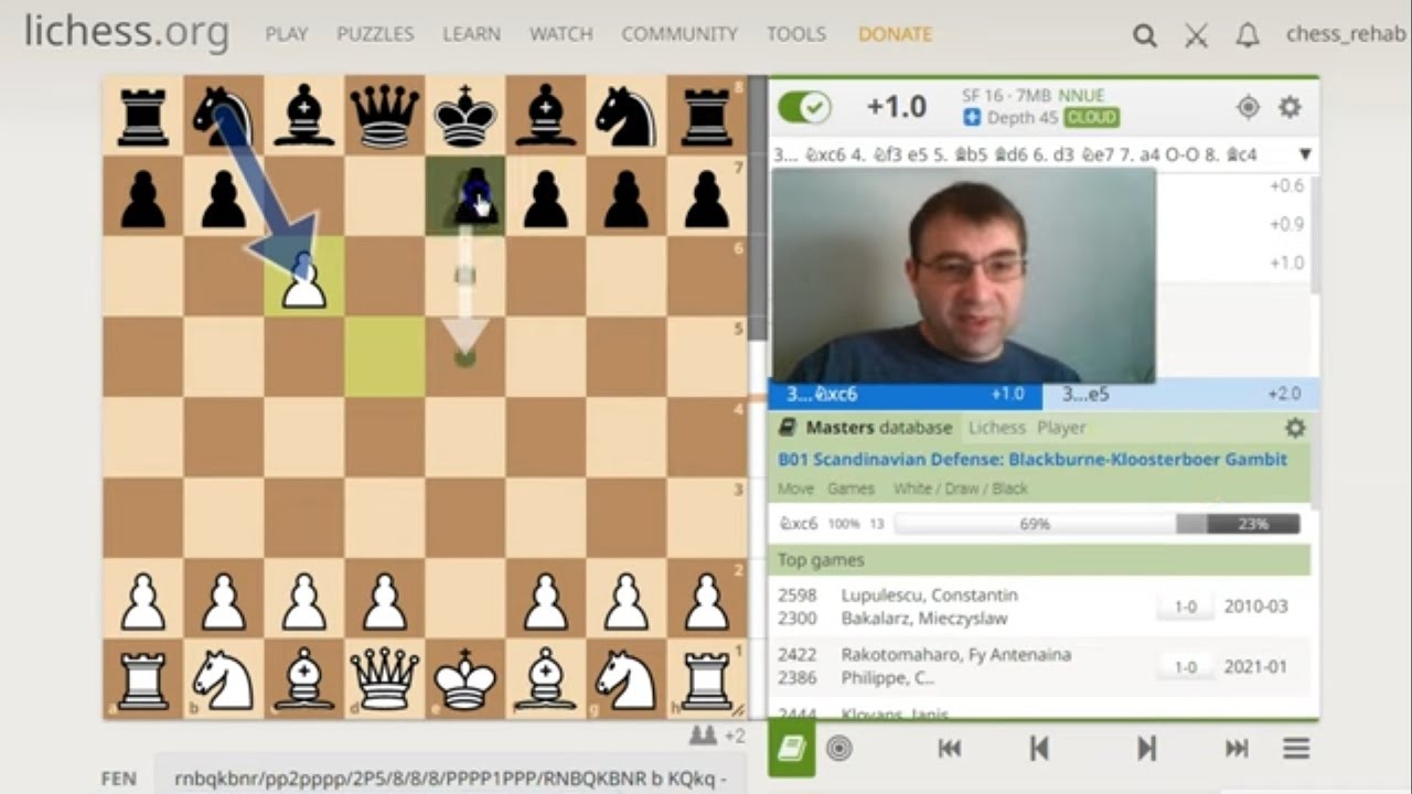 How to Refute the Blackburn Gambit in the Scandinavian!