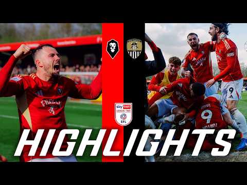 UNBELIEVABLE STOPPAGE TIME GOALS 😱 | Salford City 2-1 Notts County | League Two Highlights — football highlights