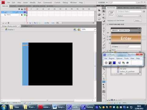 Flash CS4 Use Button Common Library Part 1