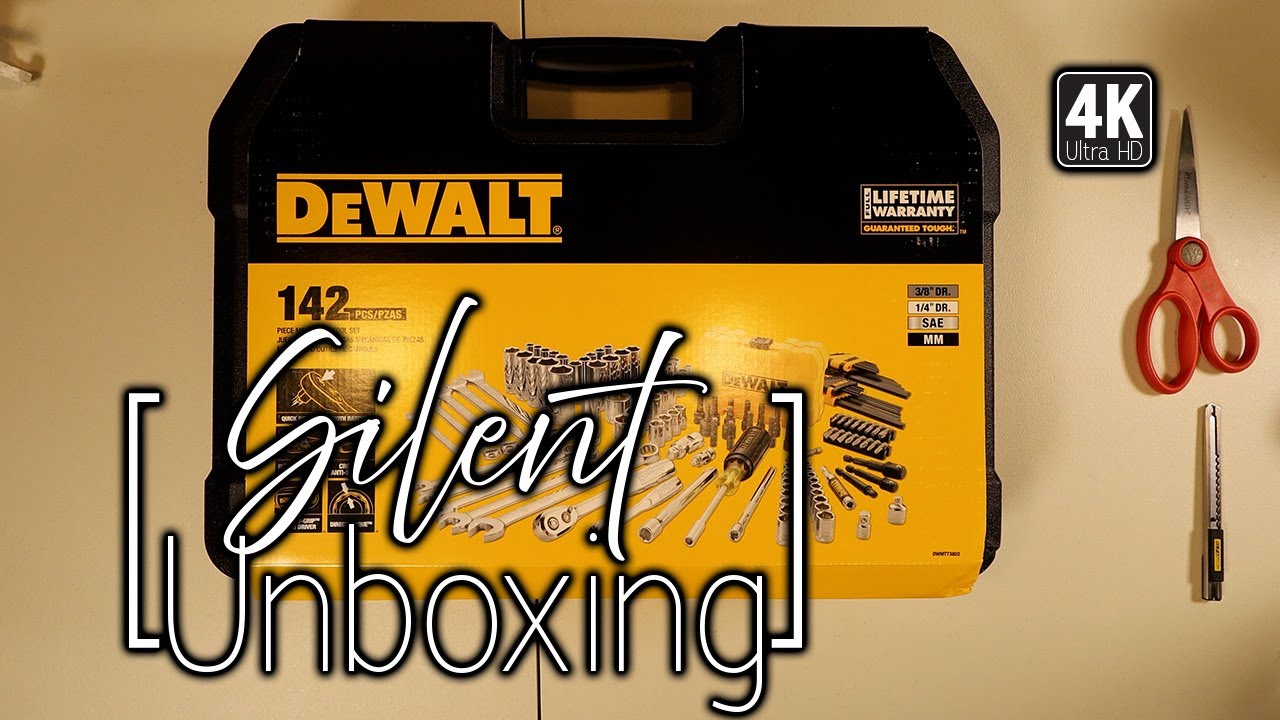 [Silent] Unboxing Dewalt 142 Piece Mechanics Tool Set - YouTube