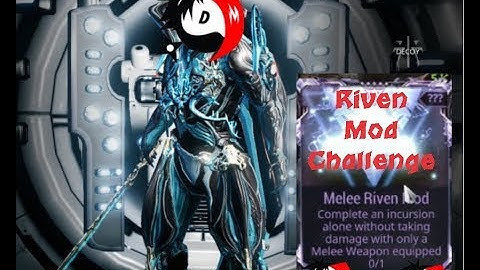 Warframe - Complete incursion without taking DMG with only melee - 2018