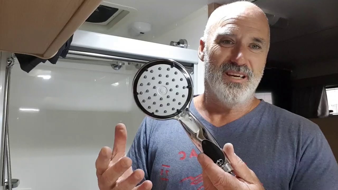 Awesome water saving low flow caravan / freecamp shower rose YouTube