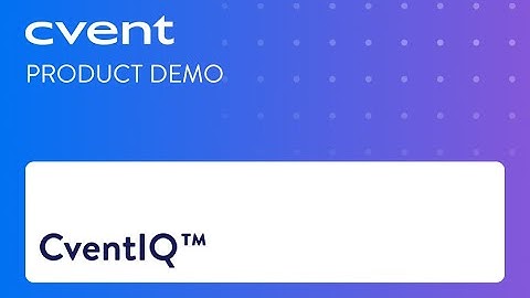 CventIQ - AI for events