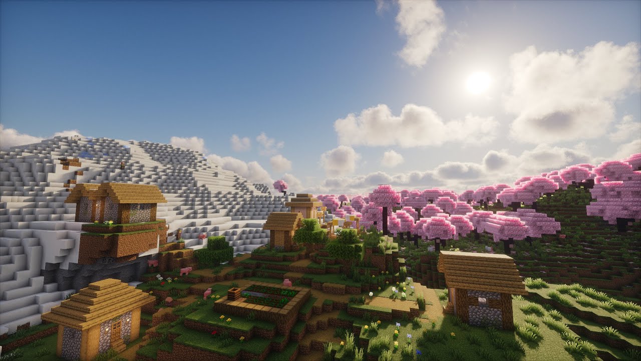 The Perfect Village Minecraft Seeds 1.21.10 - YouTube