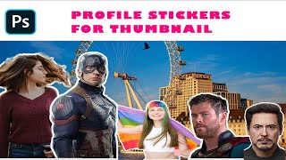 profile stickers in photoshop. #photoshoptutorial screenshot 3