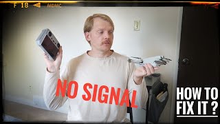 DJI drone loses connection - weak signal ! can't connect to controller. How to fix What to do