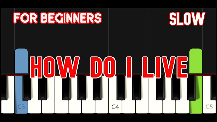How Do I Live Piano version - Piano performance video thumbnail