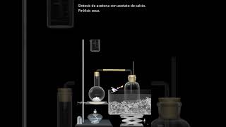 Síntesis de acetona con acetato de calcio  #química #ciencia