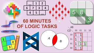 60 Minutes of logical tasks for children grades 1-2 (Part 1) | 🧠🚀BrainyBunch: Logic & Math Tasks