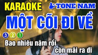 Video thumbnail of "KARAOKE Một Cõi Đi Về | Tone Nam | Nhạc sống Beat chuẩn bởi We Sing"