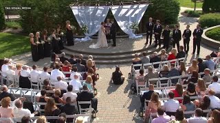 Groom Wears Eagles Jersey During Wedding Ceremony