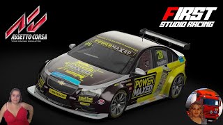 Assetto Corsa Chevrolet Cruze BTCC 2014 by First Studio Racing Test First Look Gameplay ITA