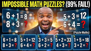 5 Math Puzzles Back To Back — Can You Solve Them All 🧠