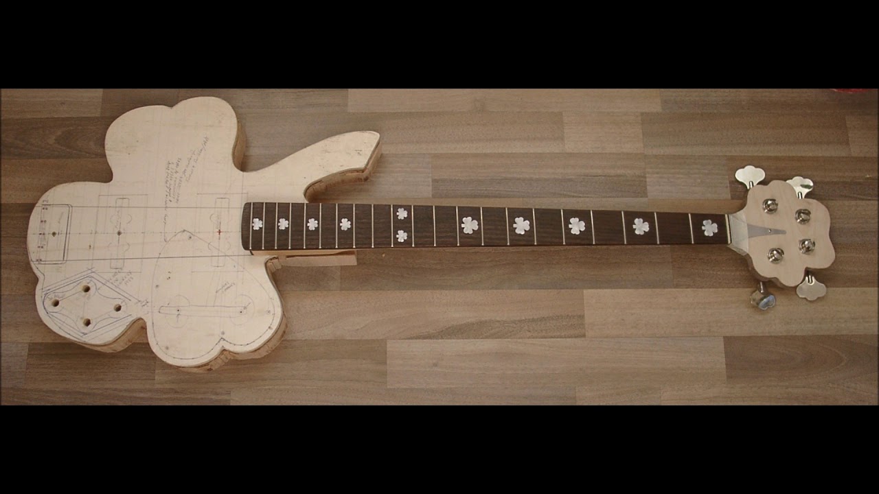 Making A Replica Of Barry Devlin's Horslips Shamrock Bass Guitar (with all band signatures