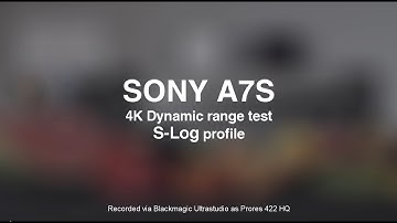 Sony A7s 4K Dynamic range test with S-Log2 profile