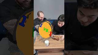 ASMR 1V1 Bottle Flip Battle! 🍔 Kim Daha Çok Yiyecek? #shorts #asmr