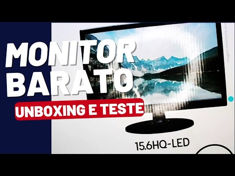 MONITOR HQ 15.6 UNBOXING & TESTE!