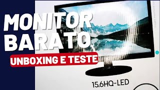 MONITOR HQ 15.6 UNBOXING & TESTE!