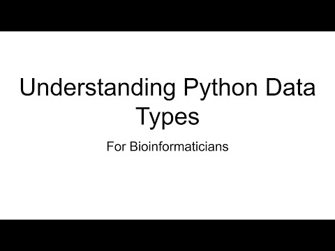 Episode 2: Data Types Introduction | For Bioinformaticians
