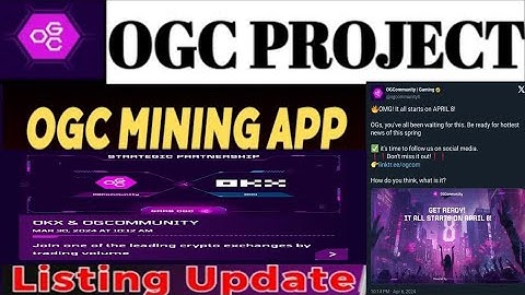 OGC Mining Network Listing||OGC Network Kyc||OGC Network Claim tokens|OGC Network Withdraw Update