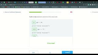 48 More on Conditional Statements | Introduction to Python | Sololearn