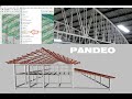 CONCEPTO PANDEO EN CYPE 3D Naves industriales. Diseño de Cerchas