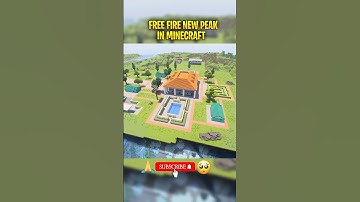 Free Fire New Peak In Minecraft #shorts #freefire #minecraft #freefireindia #short