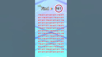 Eye Test Challenge: Can You Find the 161? #quizmeplztv #quiztime #quiz
