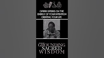 Oprah speaks on the ENERGY of your INTENTION creating YOUR LIFE! #Oprah #Intention #ExultLife