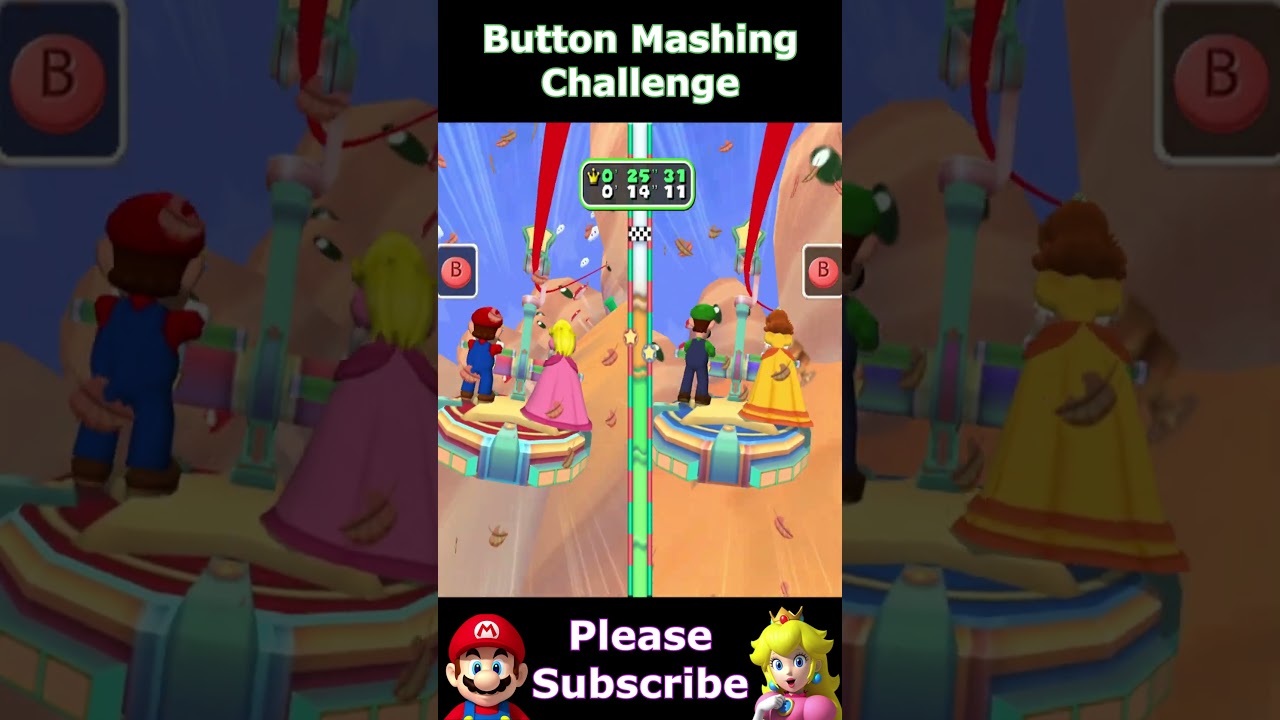 Gondola Glide Button Mashing Challenge - Mario Party Series
