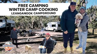 WINTER CAMP COOKING / FREE CAMPING LEANGANOOK CAMPGROUND / CAMPFIRE COOKING / VAN LIFE / CARAVANNING