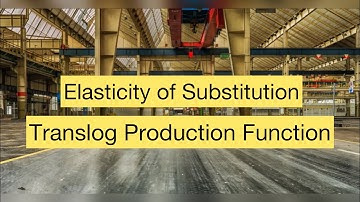 Elasticity of substitution and Translog Production Function | Production Theory