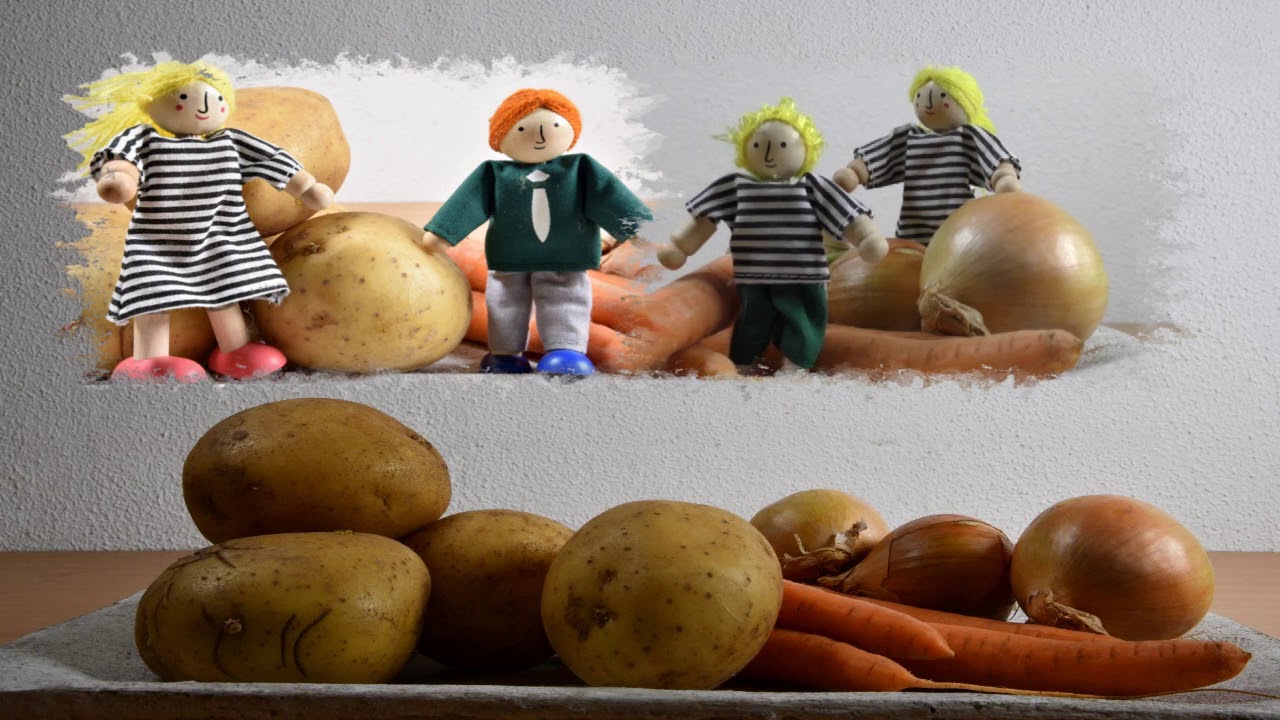 Groenten 1 4 houtenpopjes