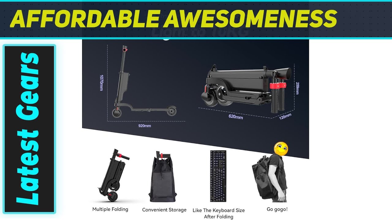 Электросамокат HX X6: мечта для тех, кто ездит на работу? Мощный и портативный!