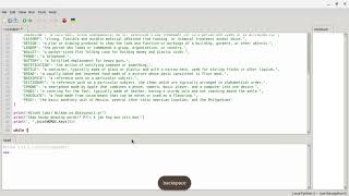 30-word dictionary using Python in Thonny Wealth