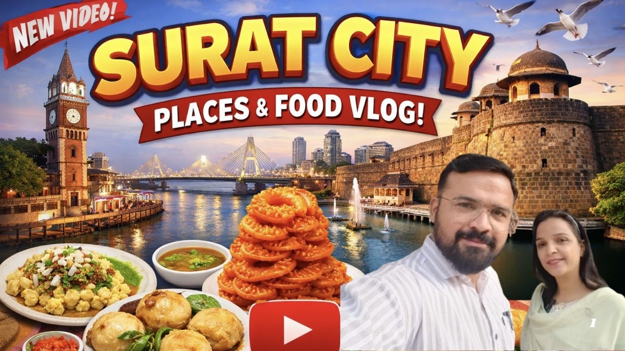 Surat Gujarat Travel Vlog | Gujarat Street Food | Surat food | surat vesu | Khatu Shym Temple Surat 