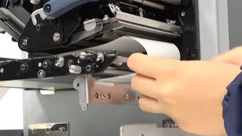 SATO S84NX & S86NX Print Engine (Left Hand) - How to install label