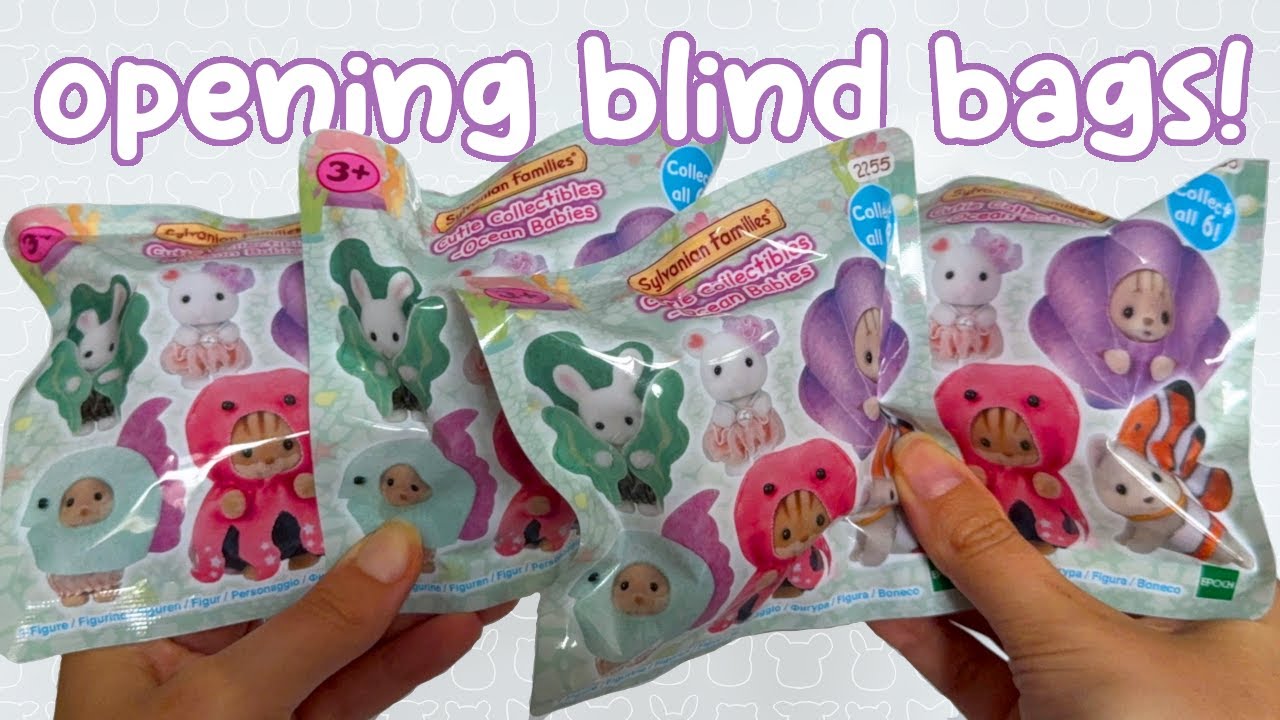 Unboxing the Ocean Babies blind bags from Sylvanian Families 🌊🐙🪸 Cutie Collectibles | 赤ちゃんゆめいろマリン