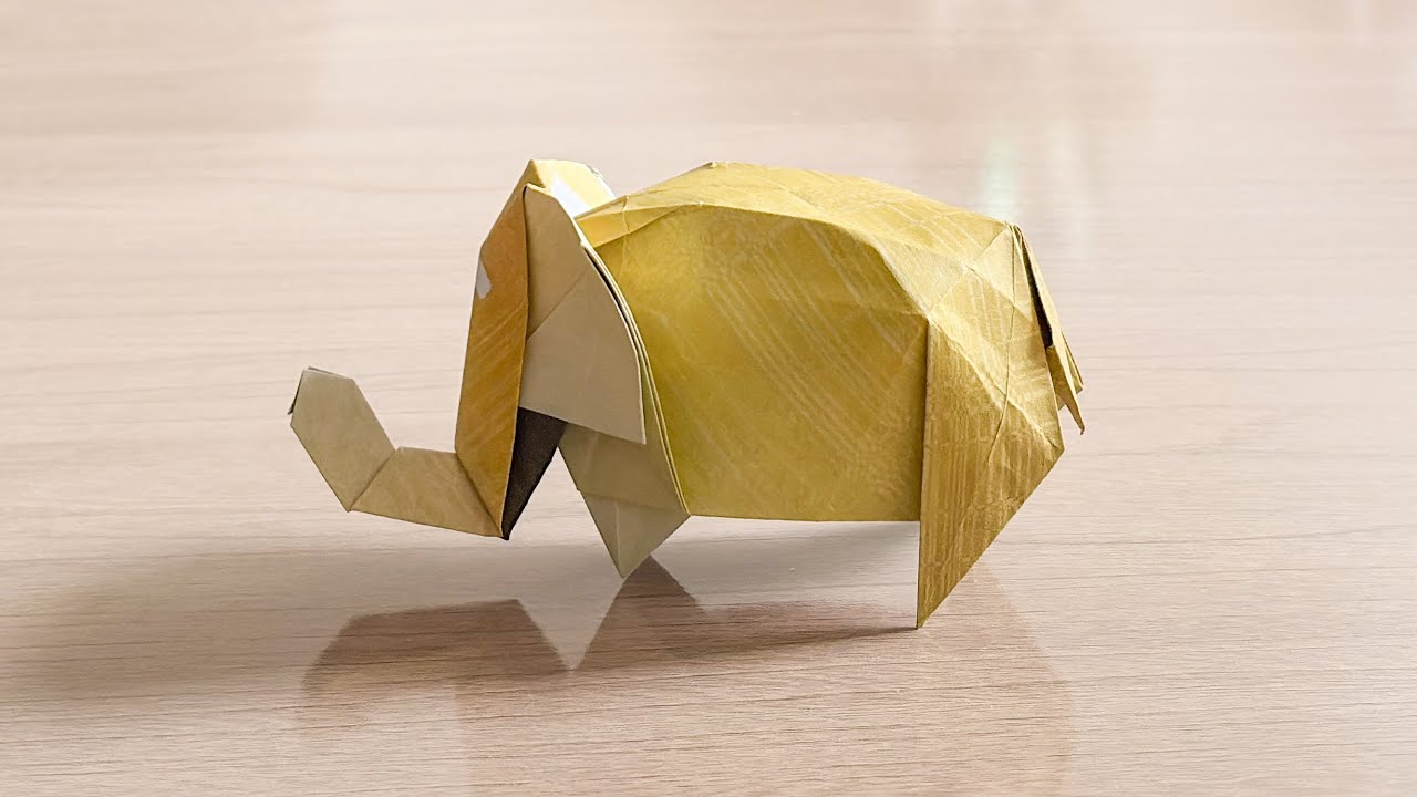Origami Elephant 🐘 By Kyohei Katsuta 摺紙 大象 折り紙 ジウ
