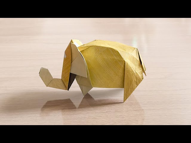 Origami Elephant 🐘 By Kyohei Katsuta 折り紙 ジウ - YouTube