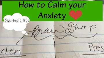 HOW TO CALM YOUR ANXIETY | GUIDED BRAIN DUMP| MRSLOVEABOVEALL