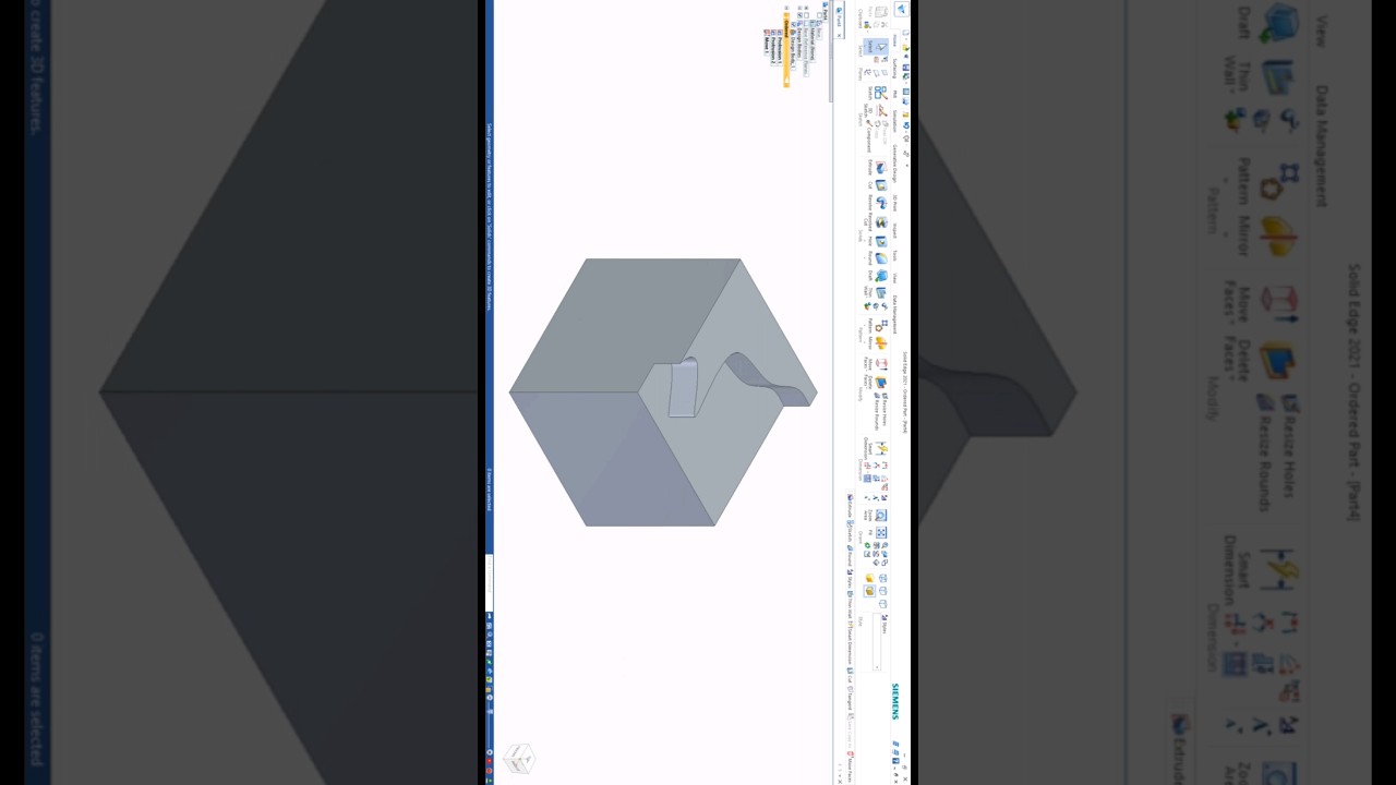 How to face move in Solid edge  